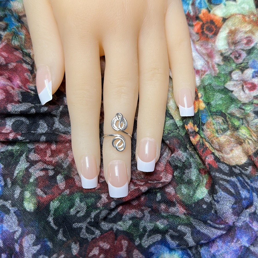 Sterling Silver Toe Ring- Adjustable Unique Toe R… - image 2